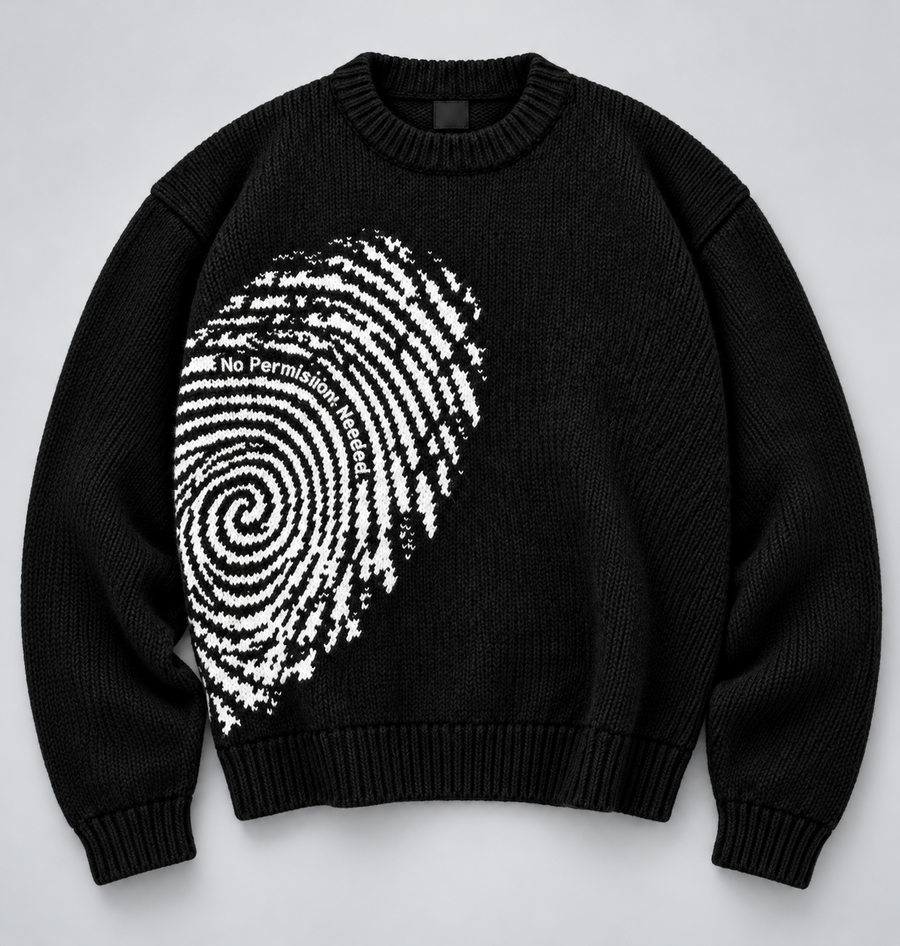 Pull Empreinte — Noir
